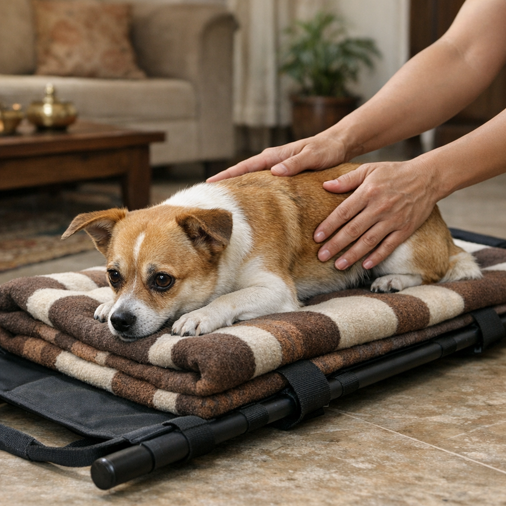 dog sudden hind leg paralysis