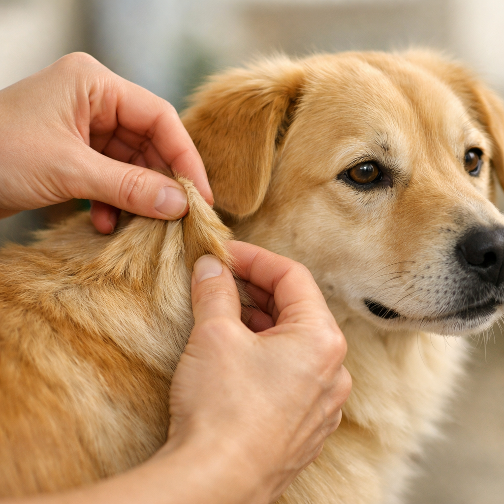 dog dehydration pinch test
