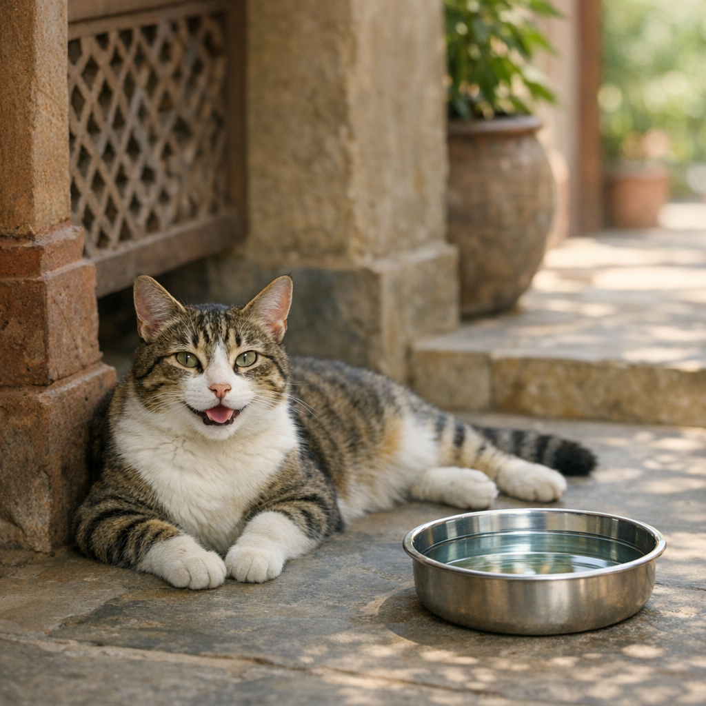 cat heat stroke India