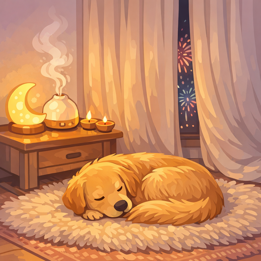 Diwali firework anxiety dogs