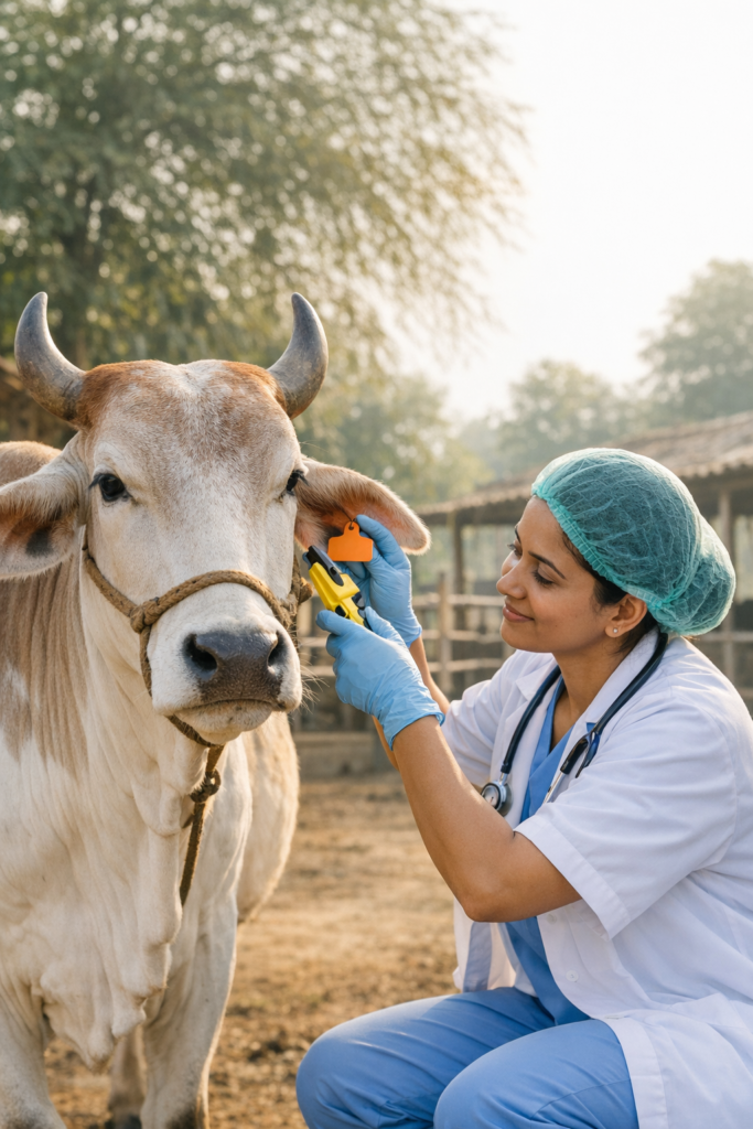 cattle tagging and identification in India