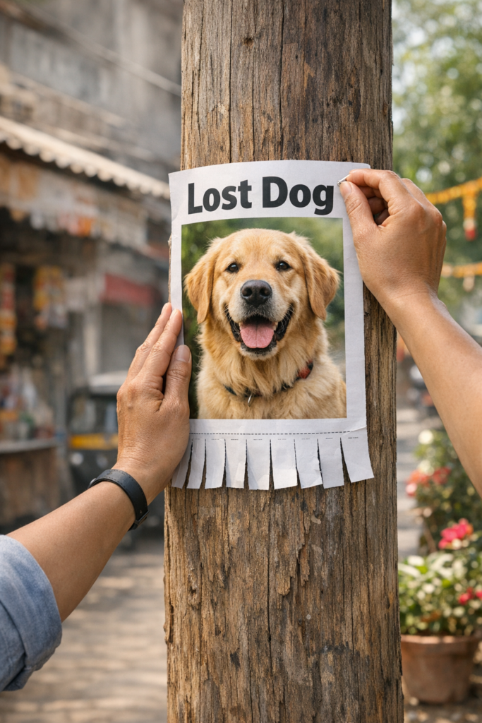 lost dog in India