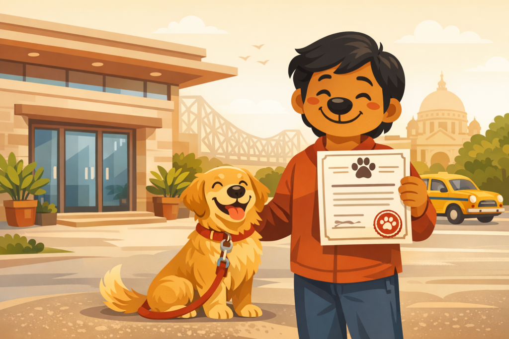 dog licence Kolkata KMC process