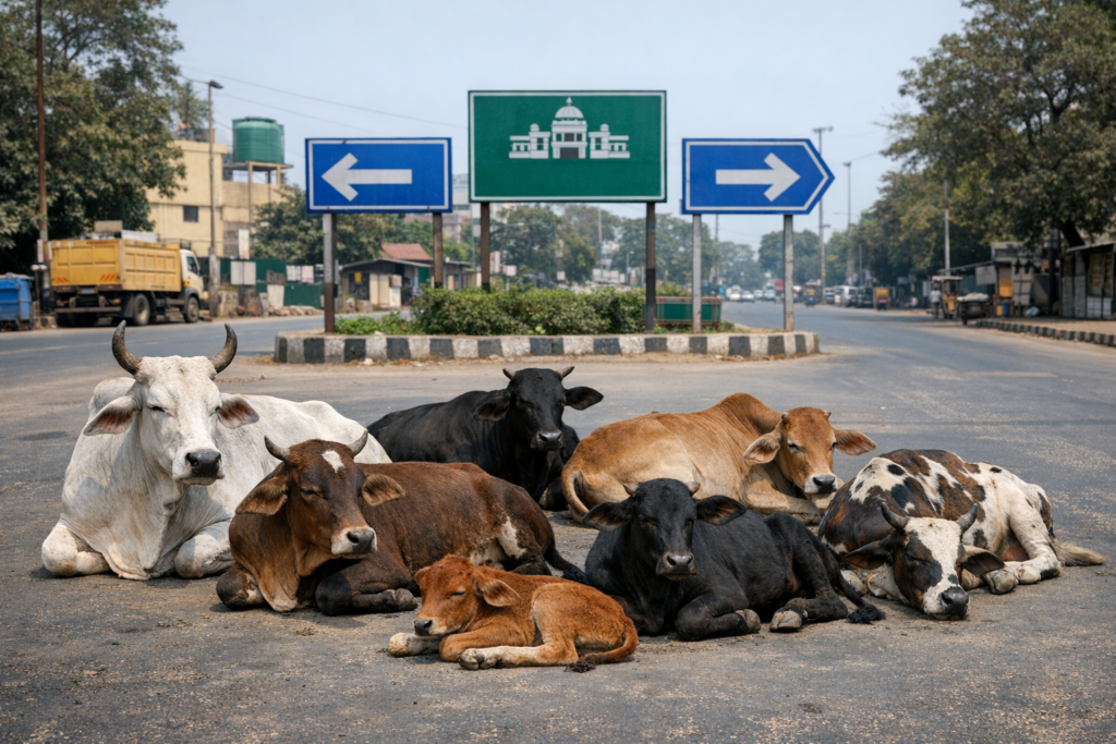 stray cattle Ahmedabad municipal action