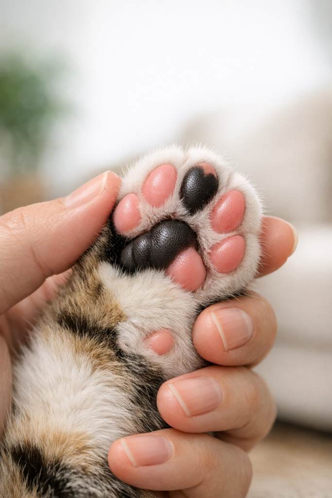 cat swollen paws