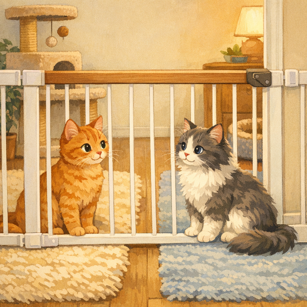 introduce cat to new cat