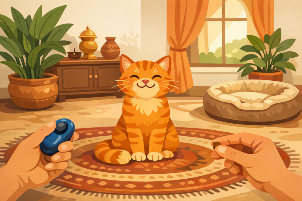 clicker training for cats